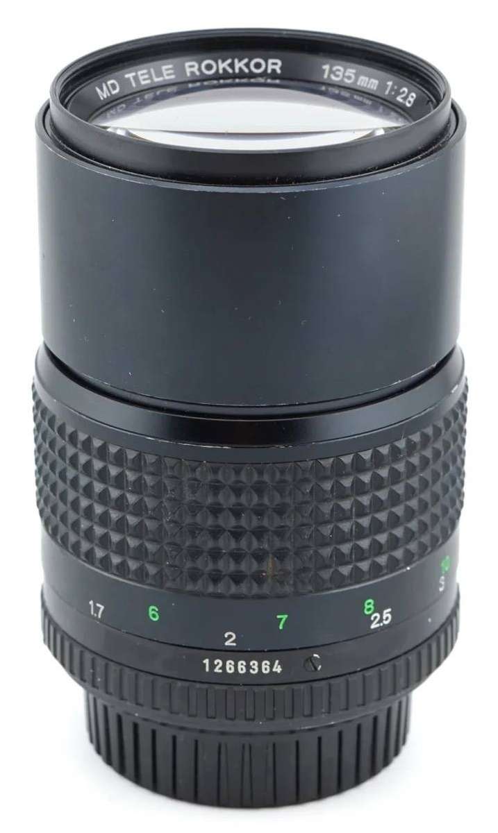 Minolta Lens 135mm MD Tele Rokkor Camera Lens