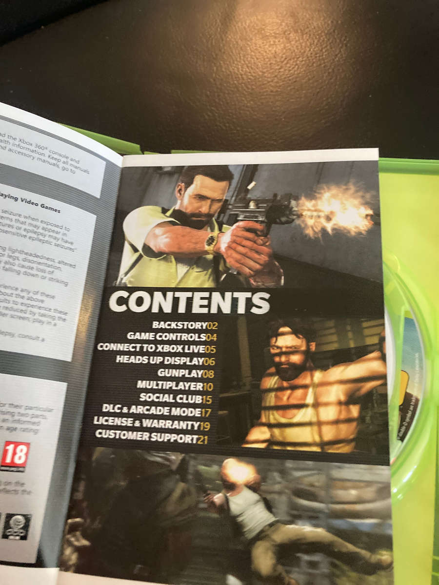 Xbox360 Max Payne 3 + Manual