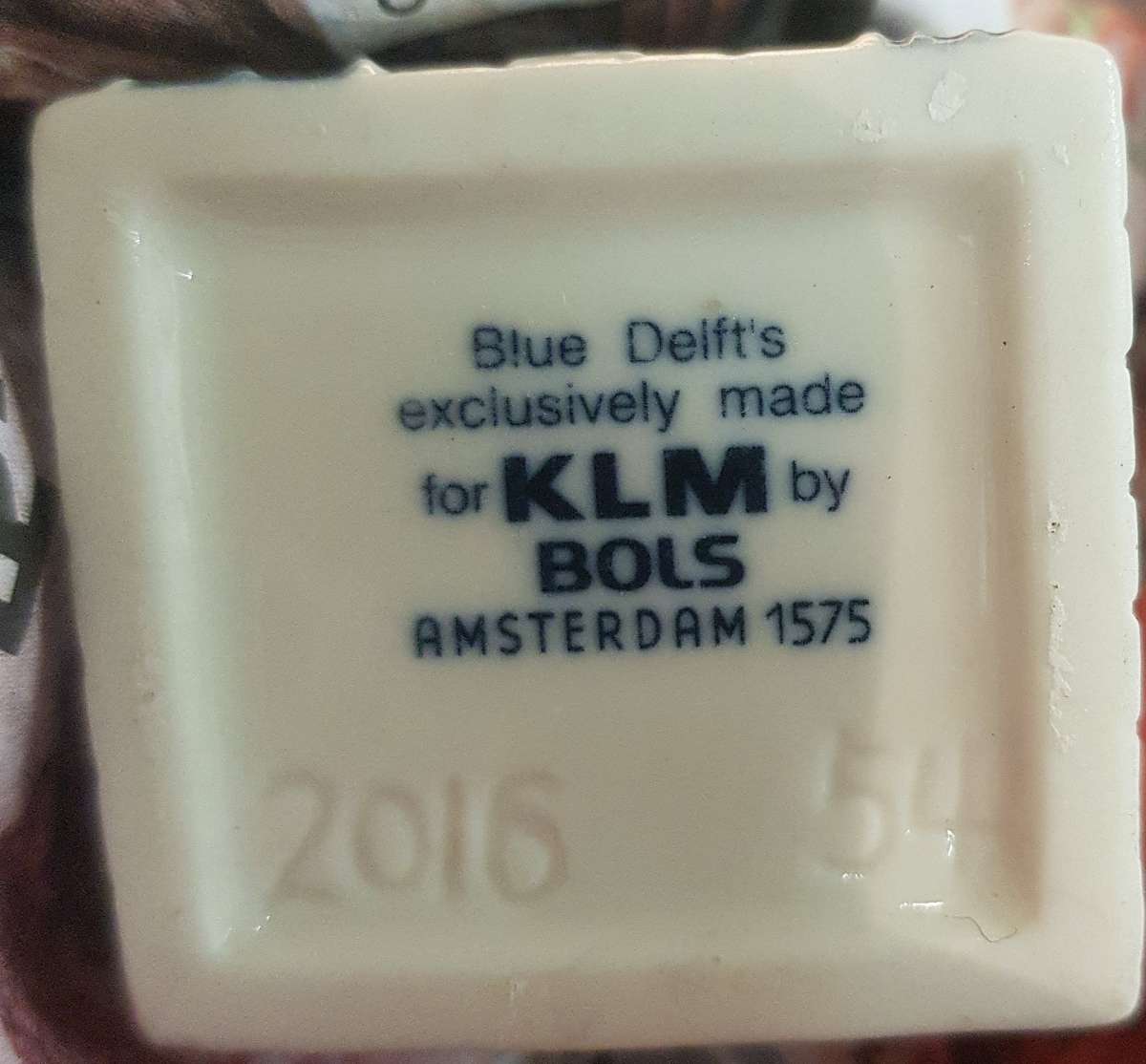 DELFT NO 54 Miniature Houses 2016 KLM Blue Delft