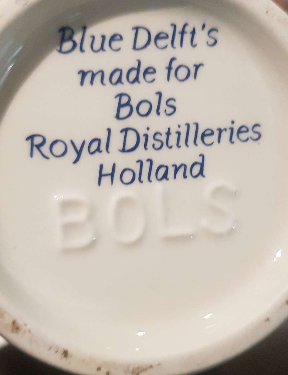 Delft Blue Delft Stoppered Bottle Vintage