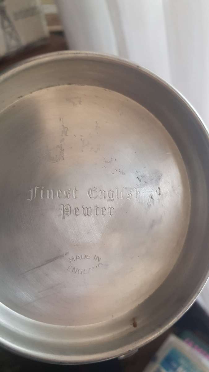 Finest English Pewter Vintage Craftsman Made in England Pint Pewter Tankard