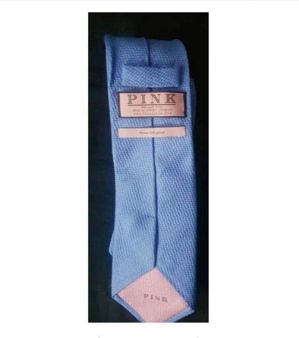 Thomas Pink Woven Silk Tie