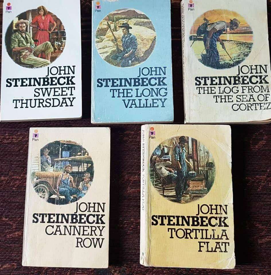 John Steinbeck set of 5 books