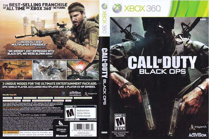 Call of Duty Xbox360 Black Ops