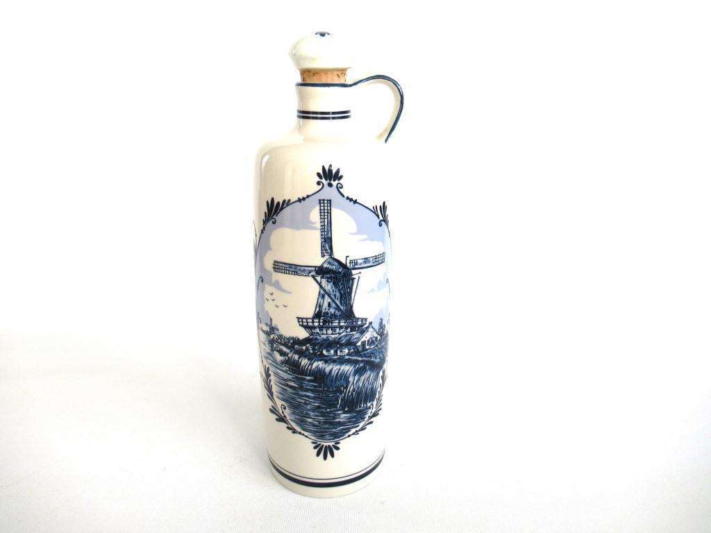 Delft Blue Delft Stoppered Bottle Vintage