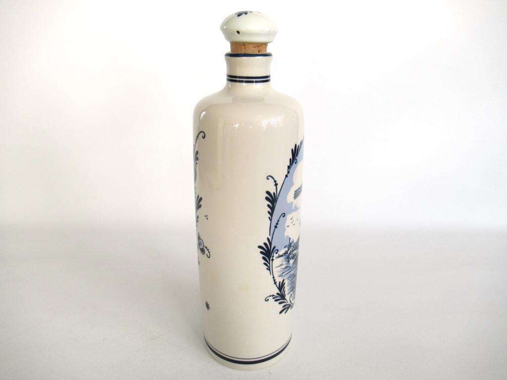 Delft Blue Delft Stoppered Bottle Vintage