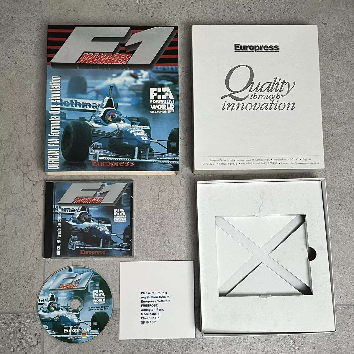 F1 MANAGER PC CD Rare