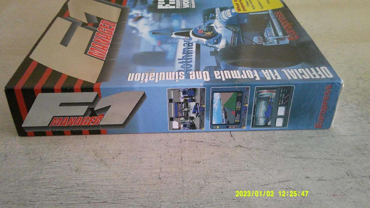F1 MANAGER PC CD Rare