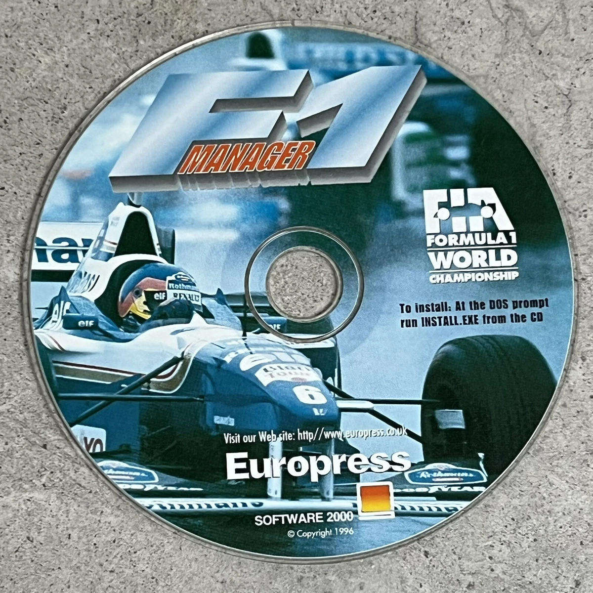 F1 MANAGER PC CD Rare