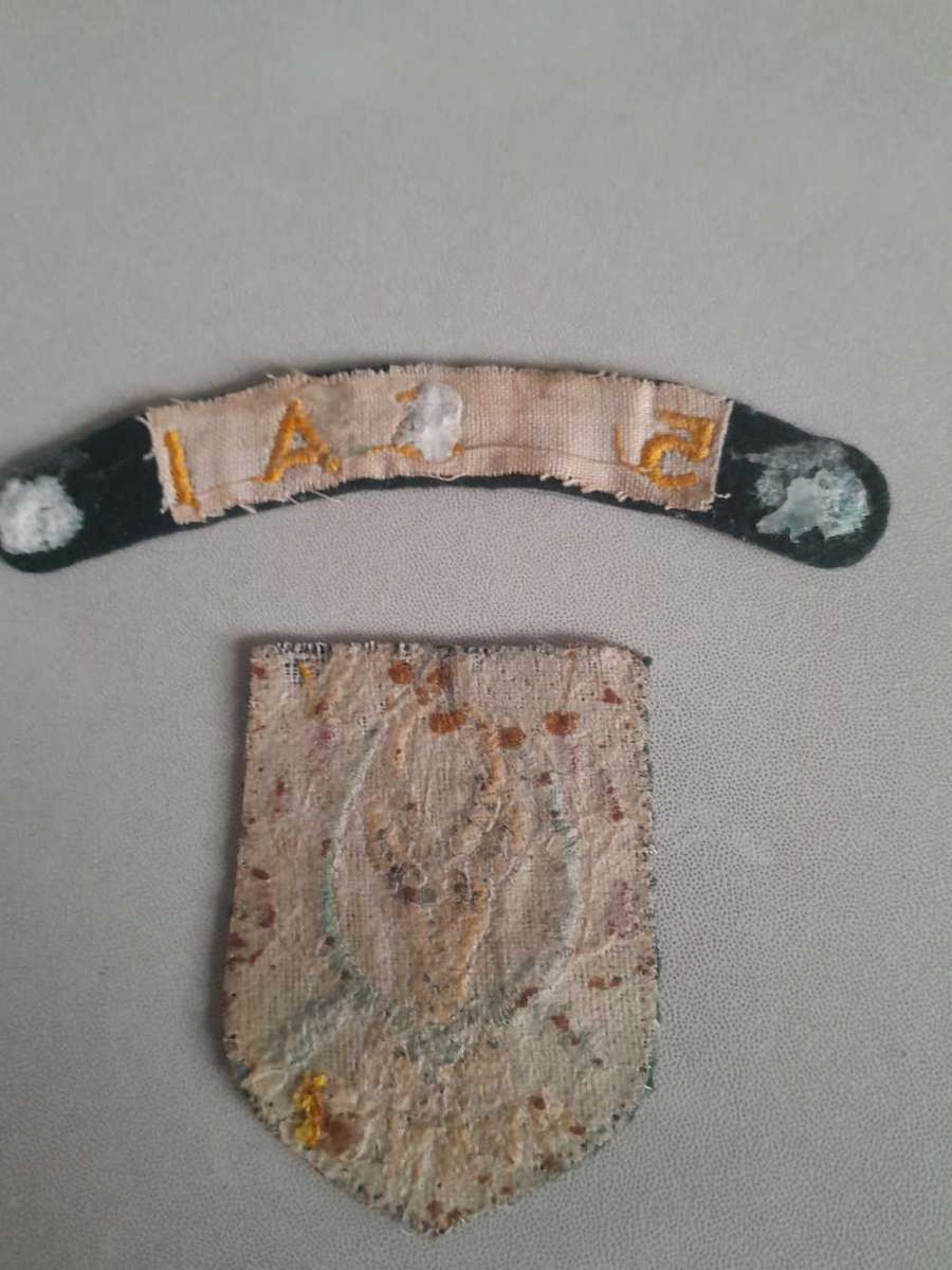 5 SAI Unit Flash & Shoulder Title Cloth