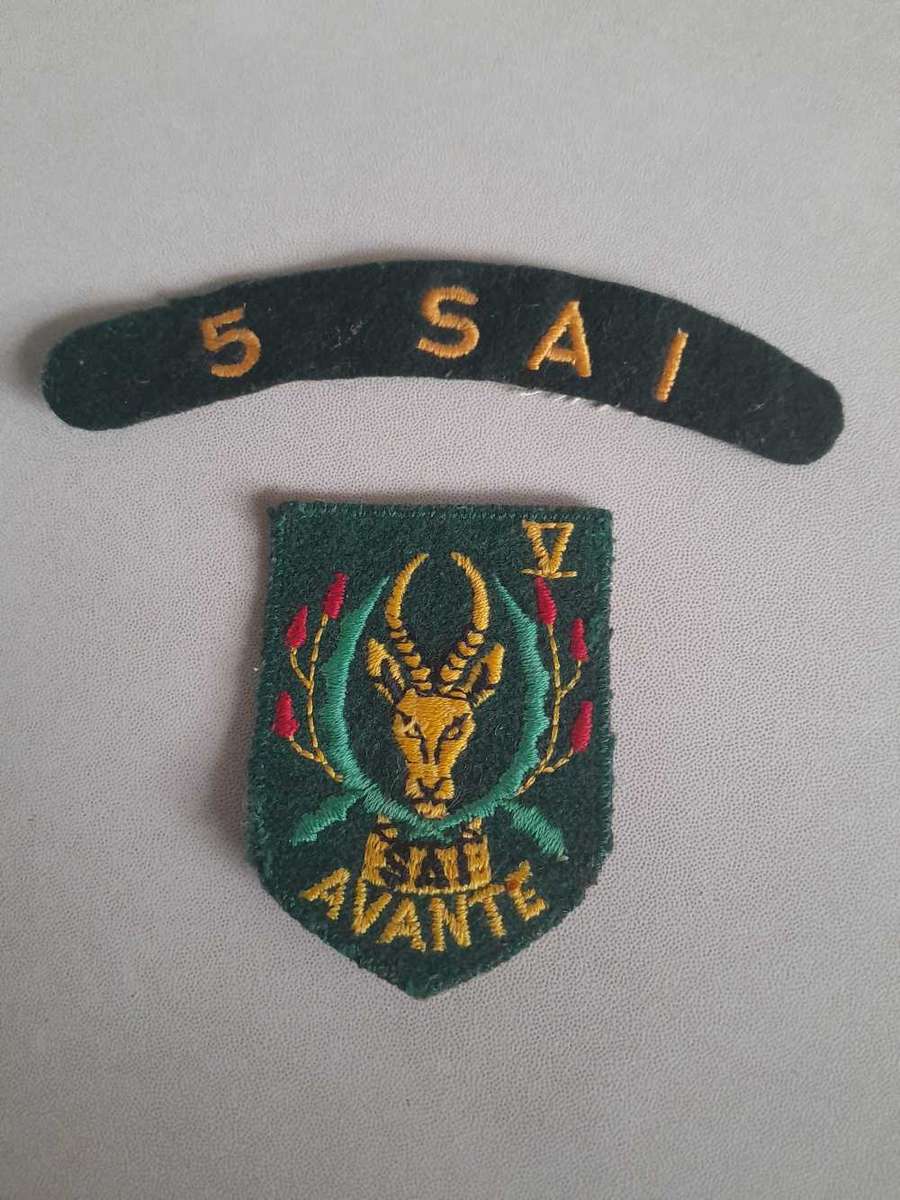 5 SAI Unit Flash & Shoulder Title Cloth