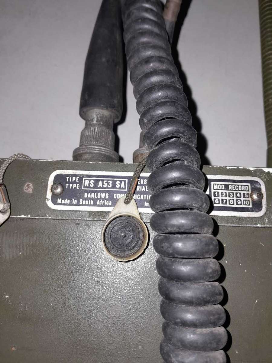 SADF A53 Radio with handset, power cord, & 2 X Antennas