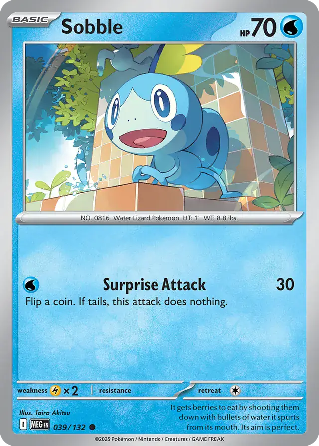 Pokemon Card - Drizzile 040/132 - Common - Mega Evolution - NM
