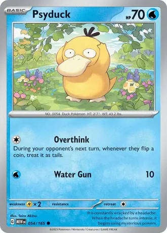 Pokemon Card - Psyduck 054/165 - Common - Pokemon 151 - NM