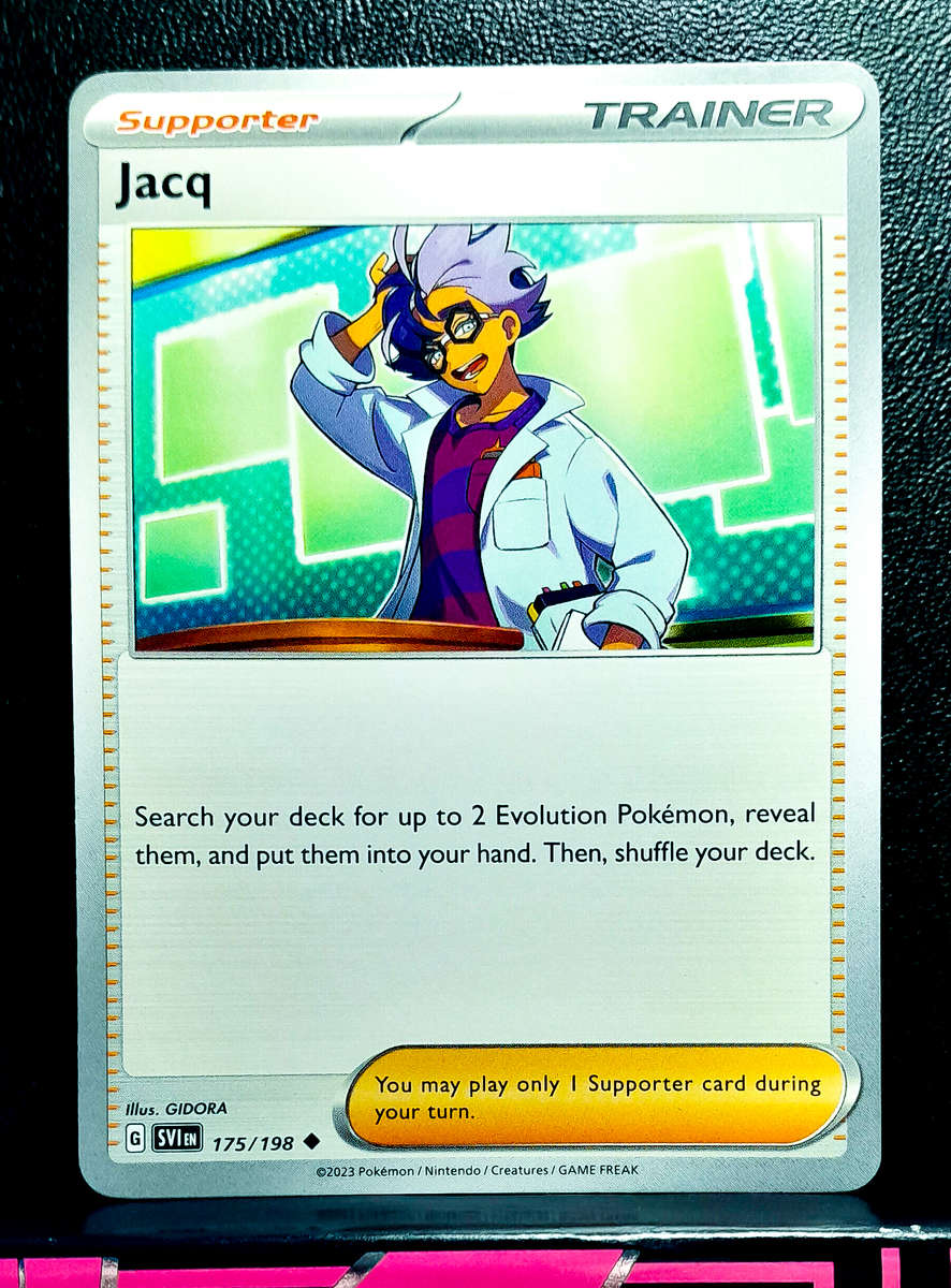 Pokemon Card - Jacq 175/198 - Trainer - Scarlett & Violet Base Set