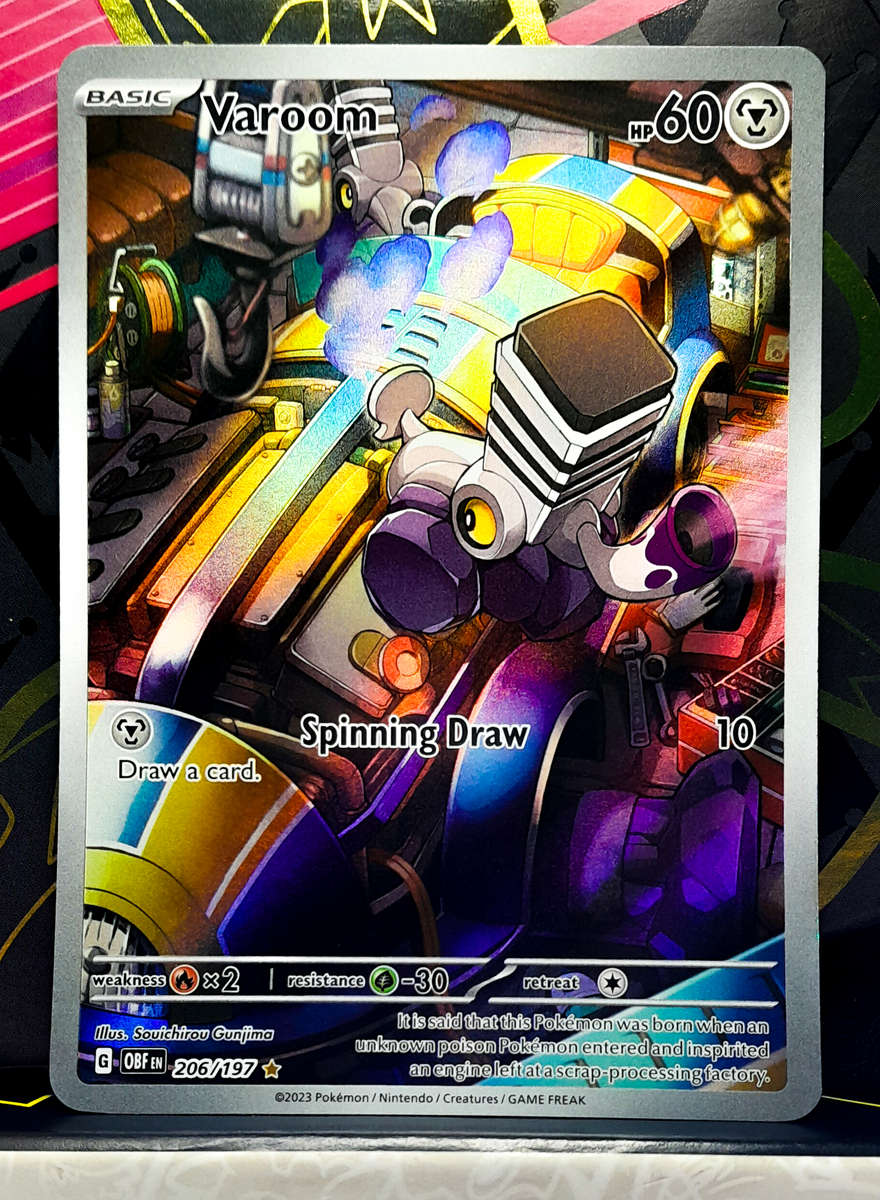 Pokemon Cards - Varoom 206/197 - Illustraition Rare Holofoil - Obsidian Flames