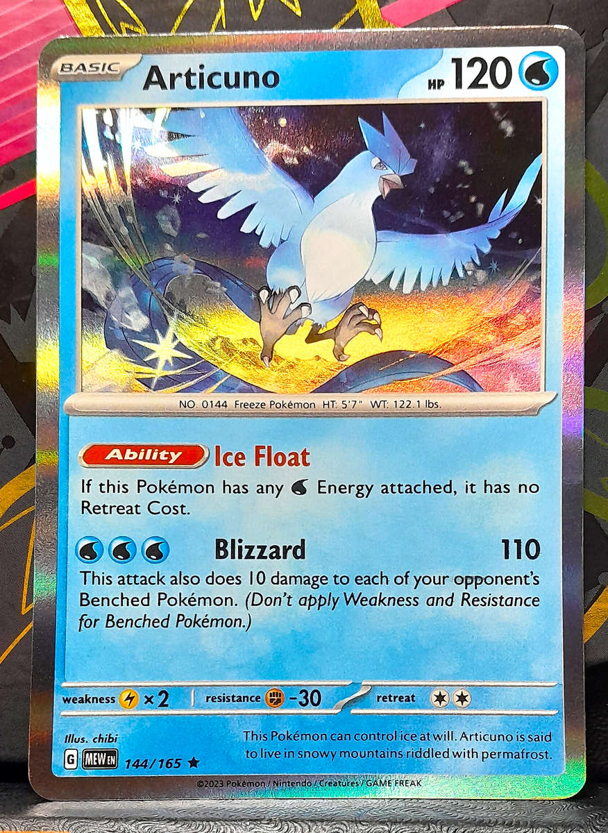 Pokemon Cards - Articuno 144/165 - Holofoil Rare - Pokemon 151