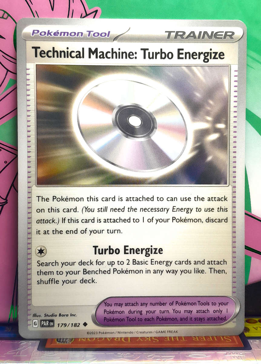 Pokemon Card - Technical Machine: Turbo Energize 179/182 - Paradox Rift NM