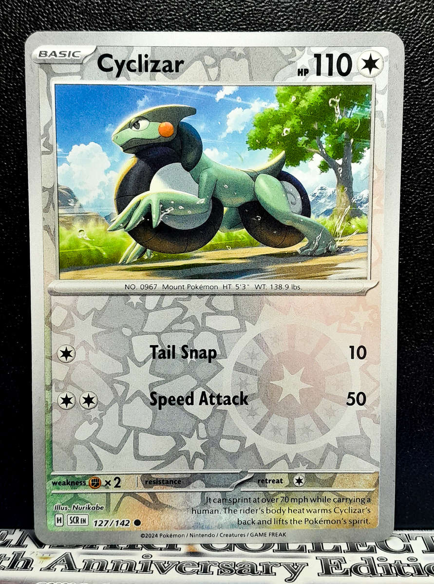 Pokemon Card - Cyclizar 127/142 - Reverse Holofoil - Stellar Crown NM