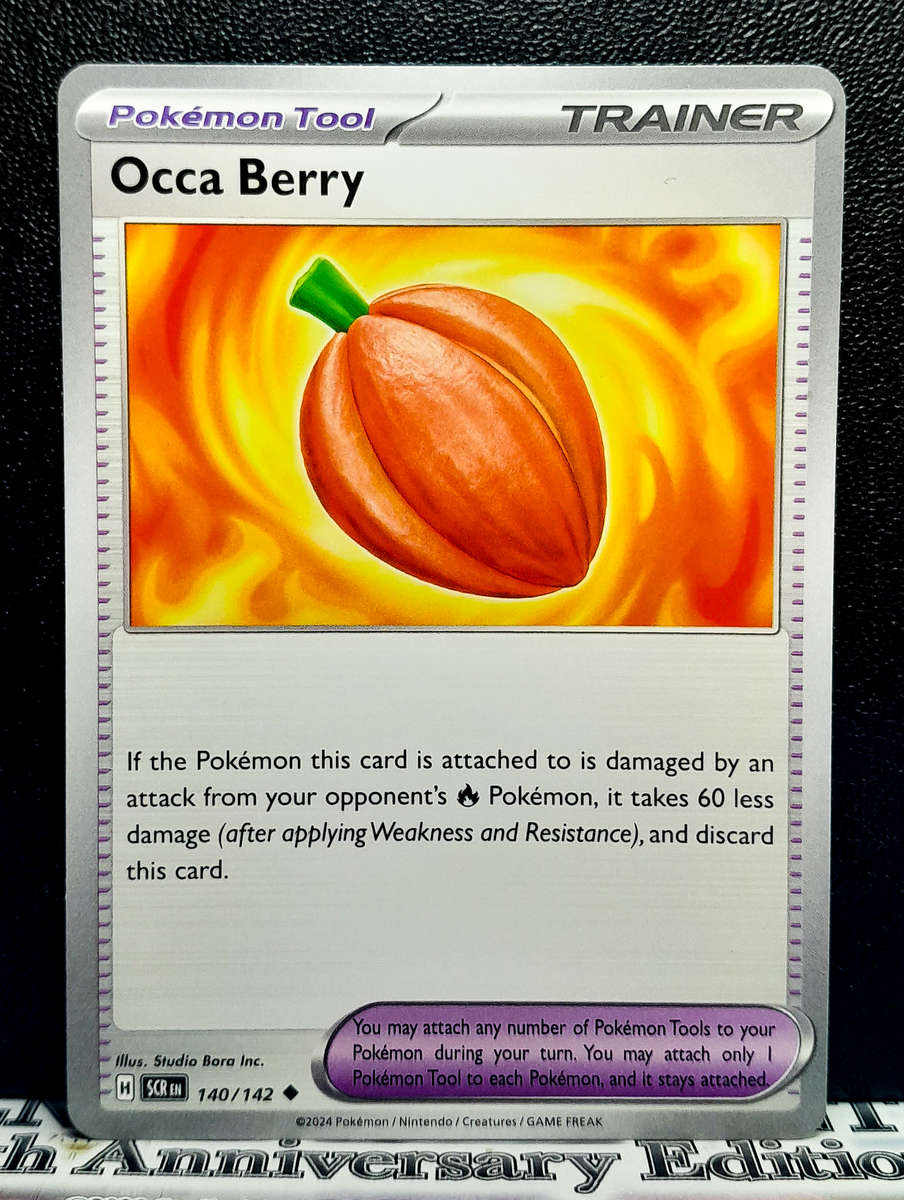 Pokemon Card - Occa Berry 140/142 - Trainer - Stellar Crown NM