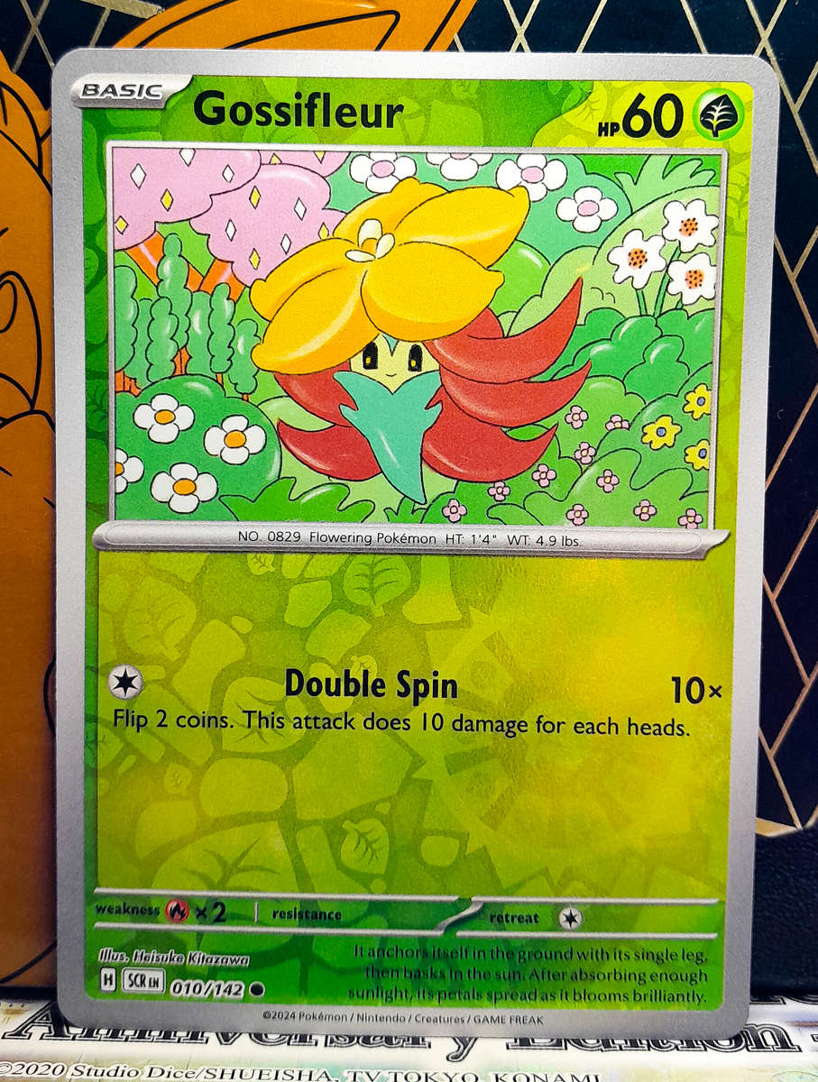 Pokemon Card - Gossifleur 010/142 - Reverse Holofoil - Stellar Crown NM