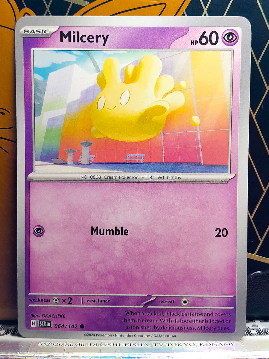 Pokemon Card - Milcery 064/142 - Common - Stellar Crown NM