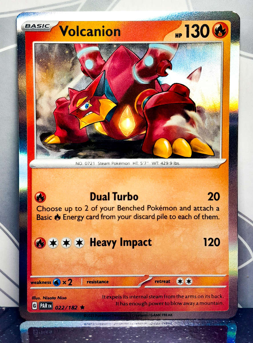 Pokemon Card - Volcanion 022/182 - Holofoil Rare -  Paradox Rift NM