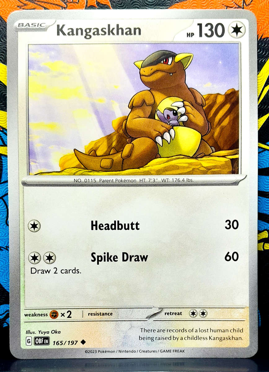 Pokemon Cards - Kangaskhan 165/197 - Obsidian Flames
