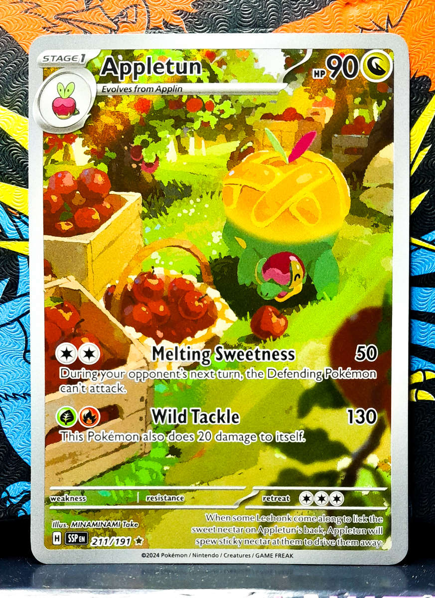 Pokemon Card - Appletun 211/191 - Illustraition Rare - Surging Sparks NM