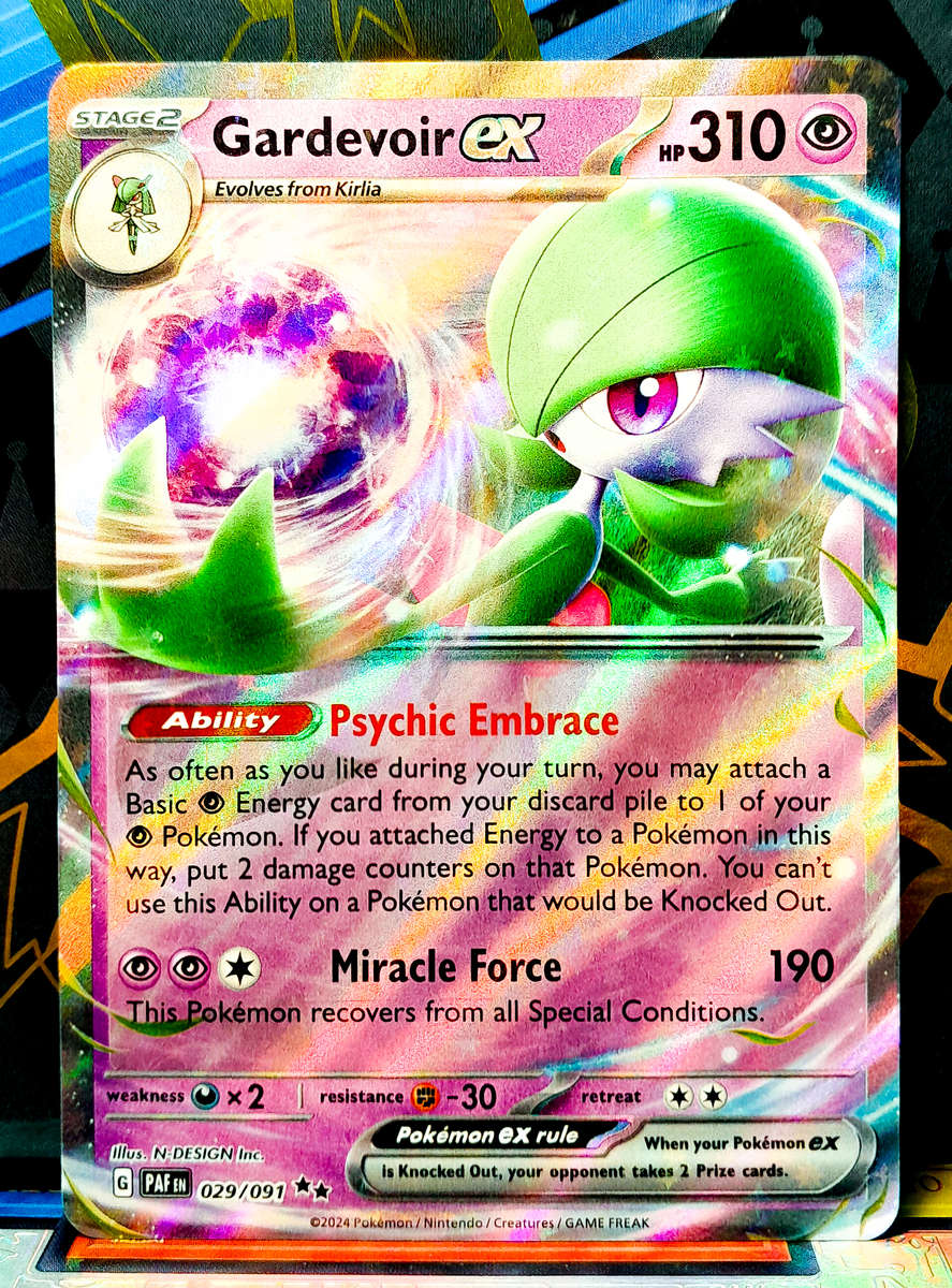 Pokemon Cards - Gardevoir EX 029/091 - Double Holofoil Rare - Paldean Fates -  NM