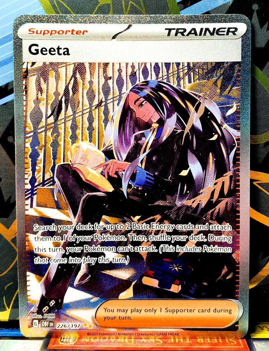 Pokemon Card - Geeta 226/197 - Holofoil Secret Rare Trainer - Obsidian Flames