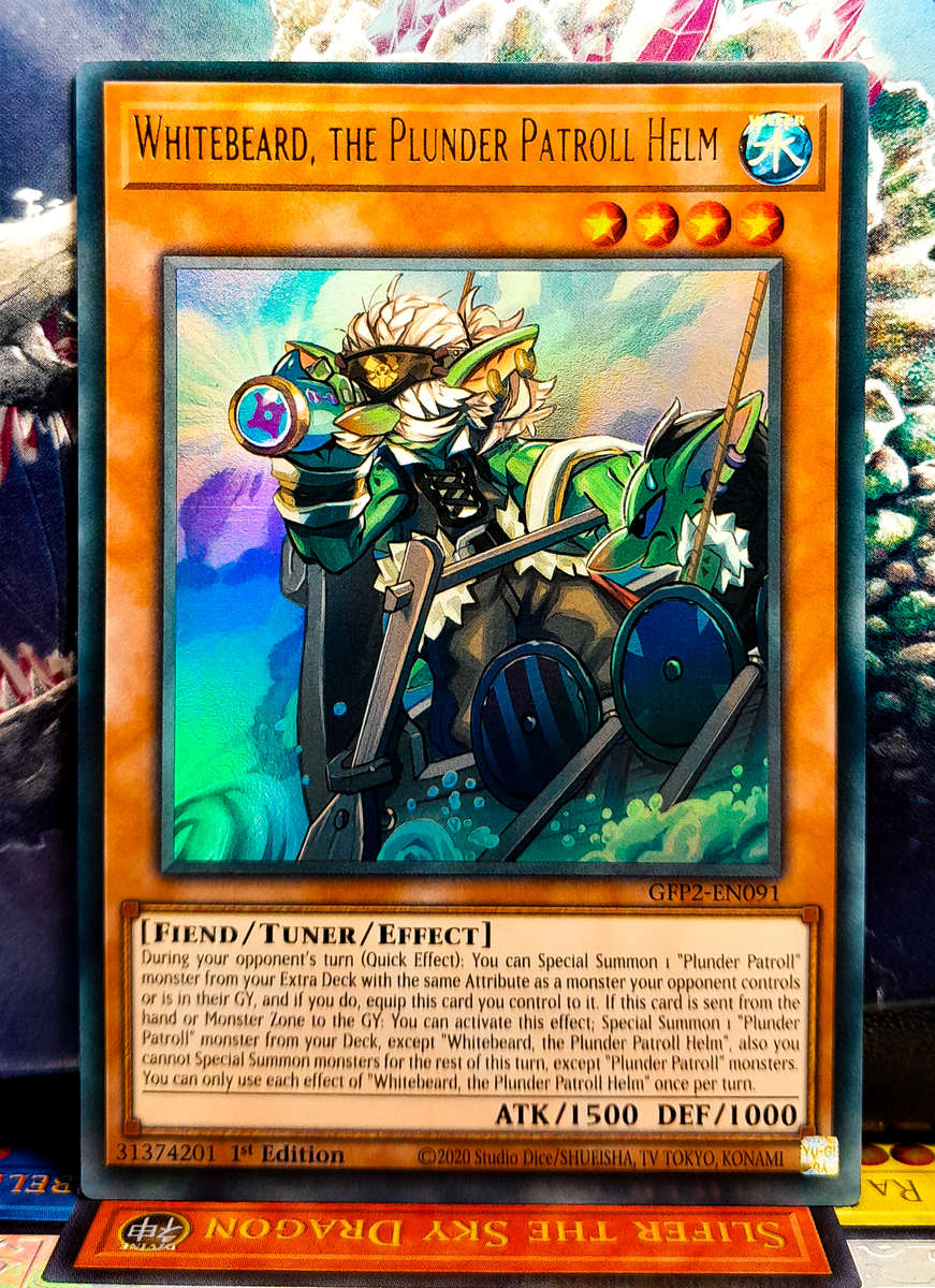 Yu-Gi-Oh! Card - Whitebeard, the Plunder Patroll Helm - Ultra Rare Holo - GFP2-EN091 - NM
