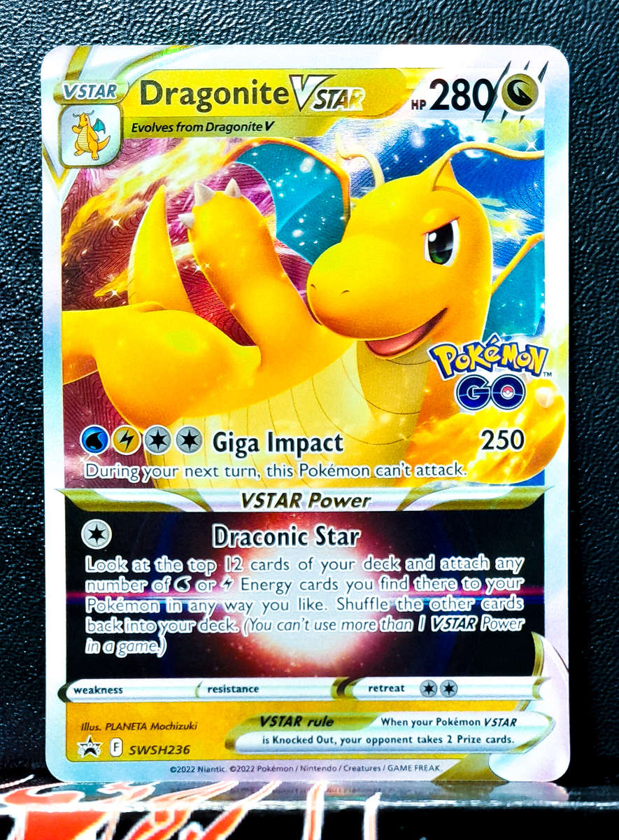 Pokemon Card - Dragonite Vstar SWSH236 - Textured Full Art - Black Star Promo NM