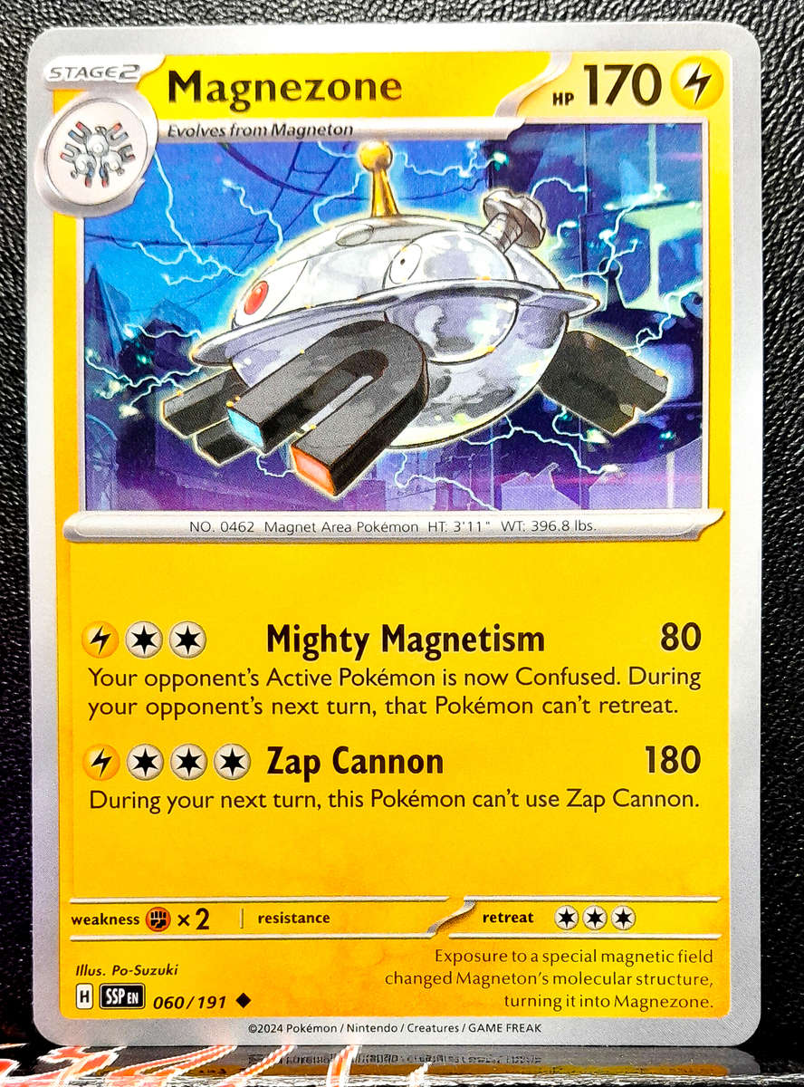 Pokemon Card - Magnezone 060/191- Uncommon - Surging Sparks NM