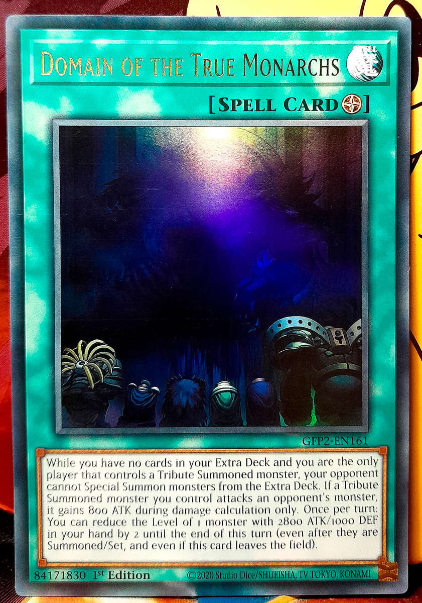 Yu-Gi-Oh! Card - Domain of the True Monarchs - 1st Edition  - Ultra Rare Holo - GFP2-EN161 - NM