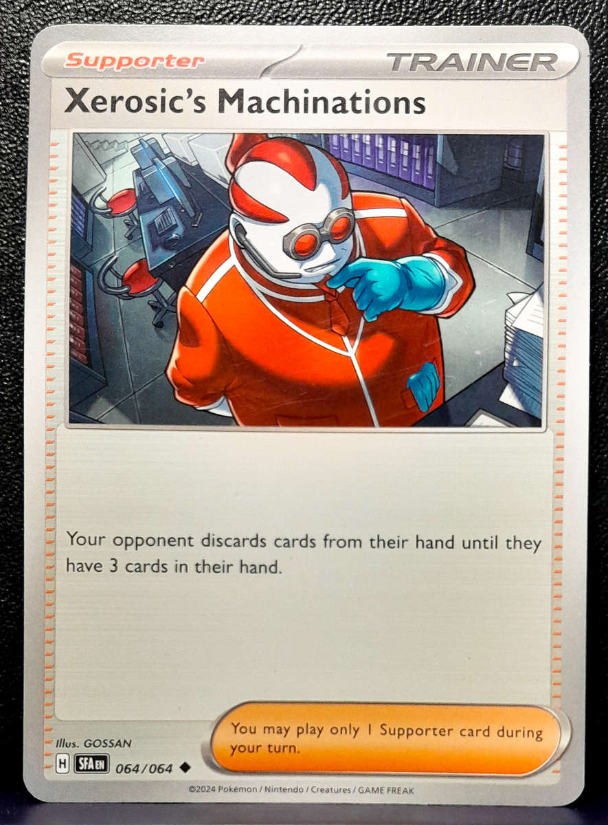 Pokemon Card - Xerosic's Machinations 064/064 - Supporter Trainer - Shrouded Fable NM