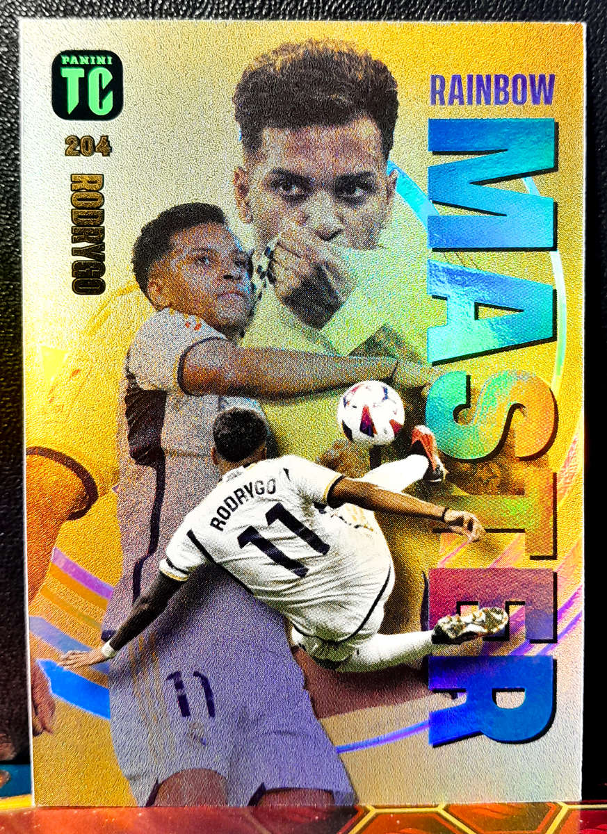 Panini Top Class - Rodrygo 204 - Rainbow Master Holofoil - 2024 - NM