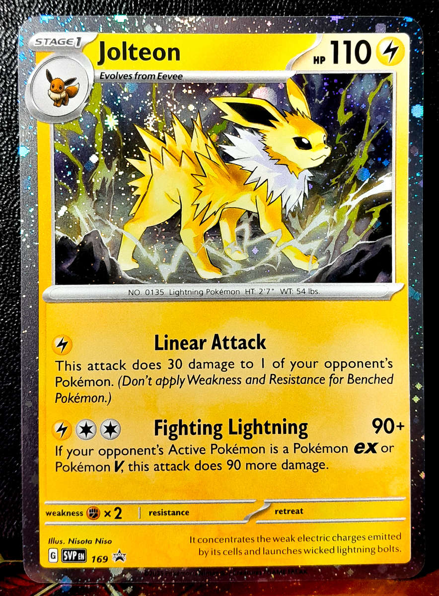 Pokemon Card - Jolteon SVP169 - Cosmo Holo - Prismatic Evolutions - Black Star Promo NM