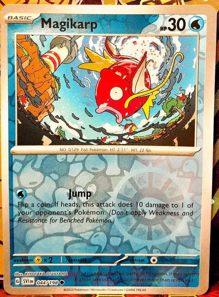 Pokemon Cards - Magikarp 044/198 - Reverse Holofoil - Scarlet & Violet Base Set - NM