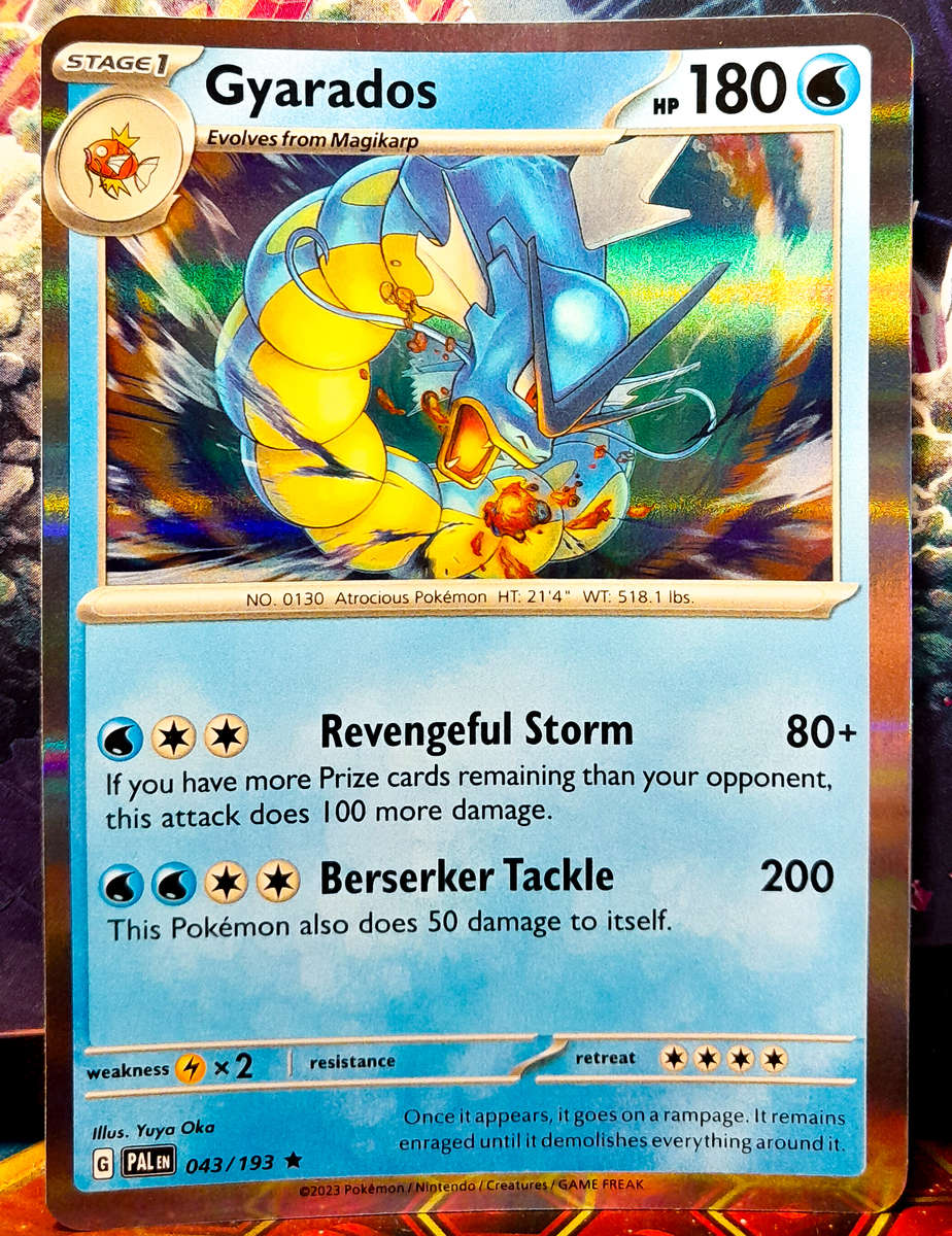 Pokemon Card - Gyarados 043/193 - Holo RARE - Paldea Evolved NM
