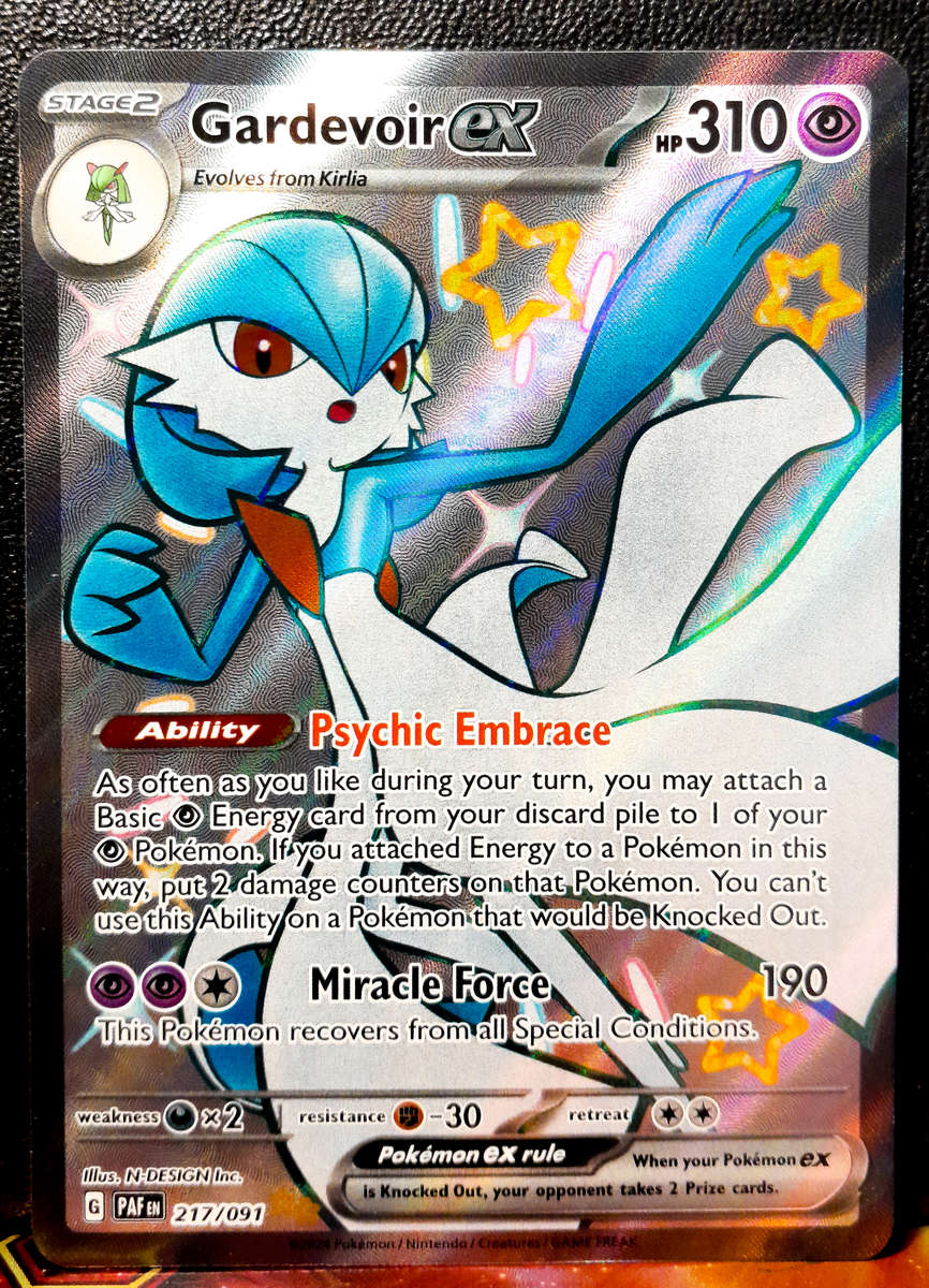 Pokemon Card - Gardevoir EX 217/091 - Shiny Gallery Secret Rare - Paldean Fates