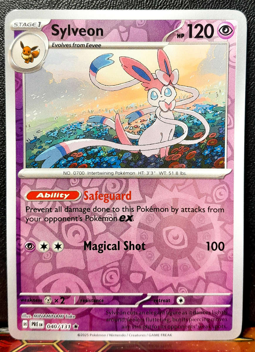Pokemon Card - Sylveon 040/131 - Reverse Holofoil Rare - Prismatic Evolutions  NM