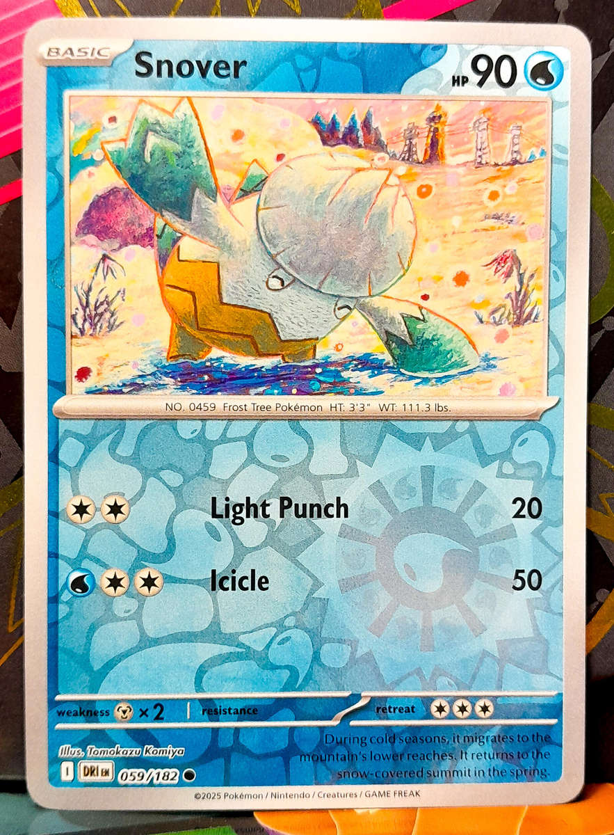 Pokemon Card - Snover 059/182 - Reverse Holofoil - Destined Rivals - NM