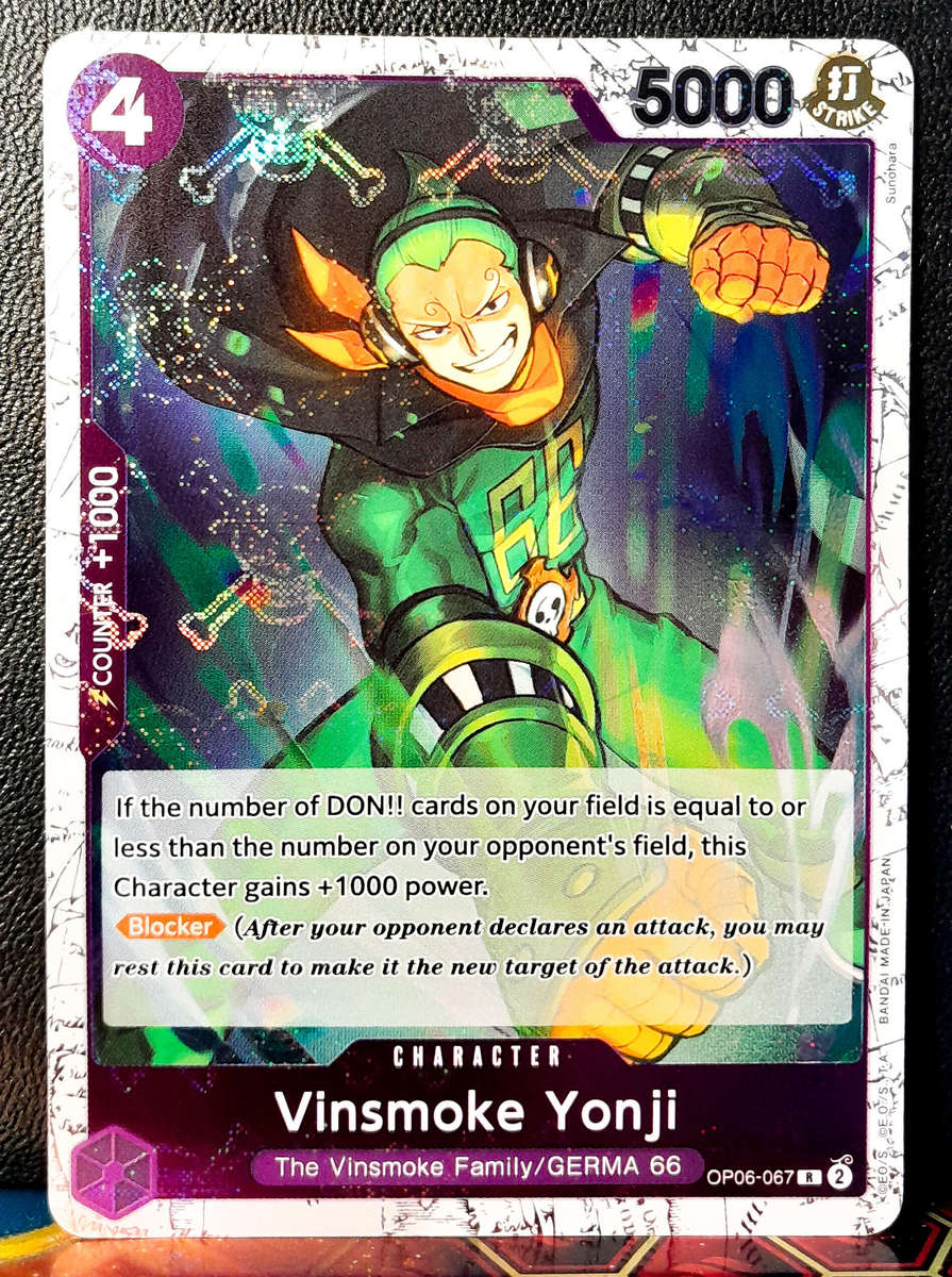 One Piece Trading Card Game - Vinsmoke Yonji OP06-067 - PIRATE HOLO FOIL - NM