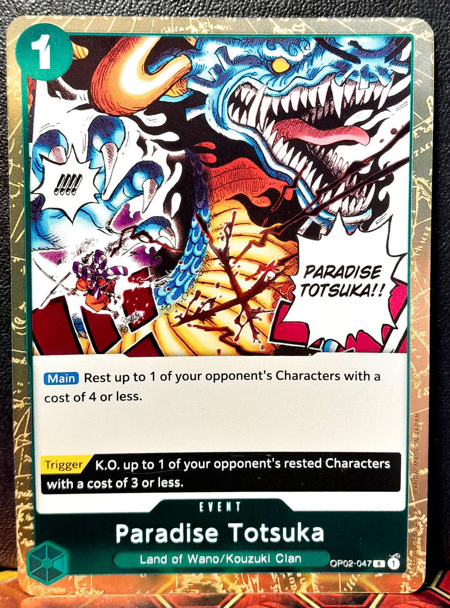 One Piece Trading Card Game - Paradise Totsuka OP02-047 - GOLD HOLO FOIL - NM