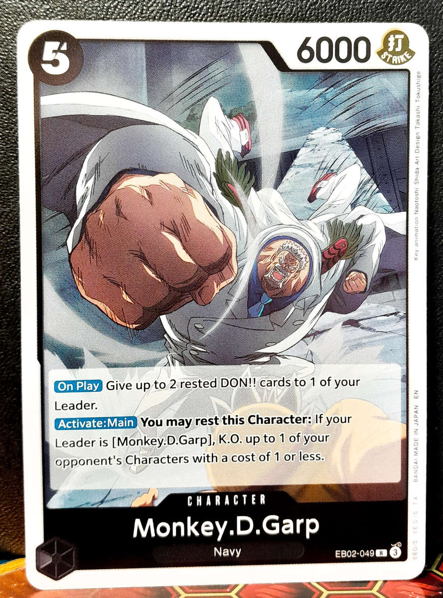 One Piece Trading Card Game - Monkey. D. Garp EB02-049 - FOIL RARE  - NM