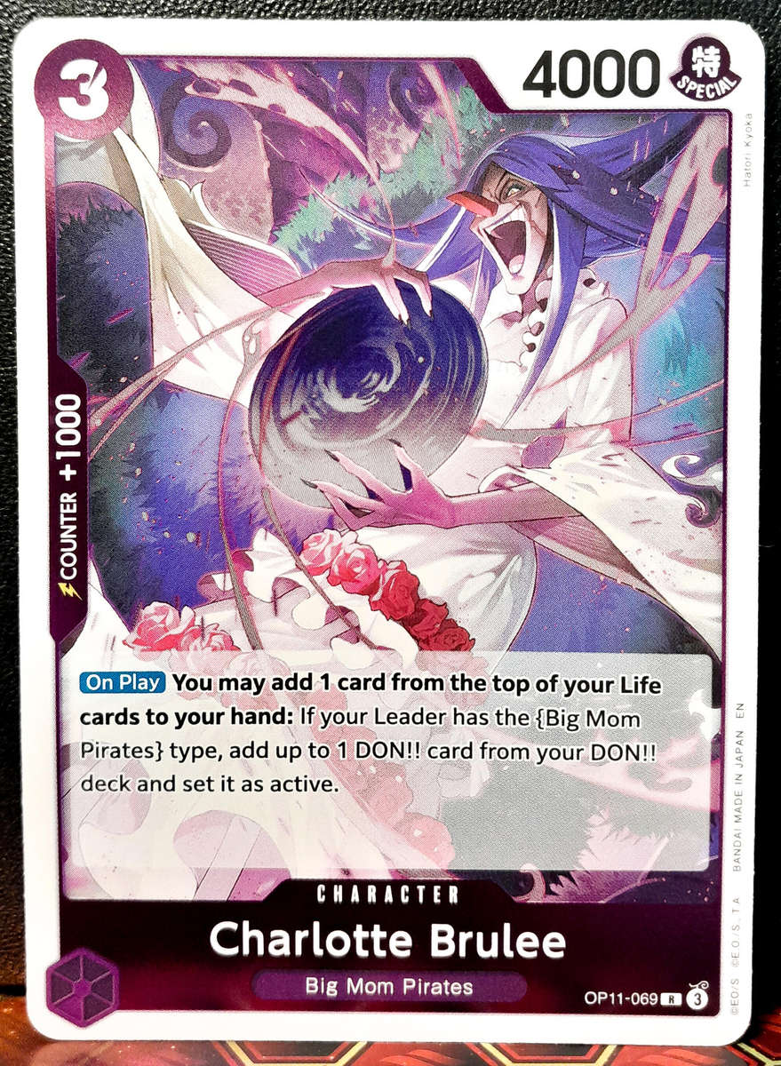 One Piece Trading Card Game - Charlotte Brulee OP11-069 - FOIL RARE  - NM