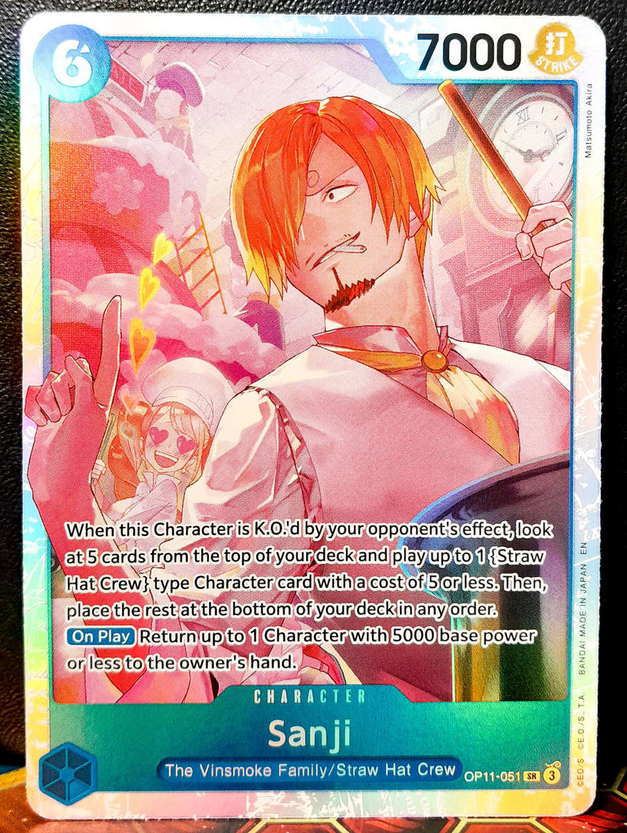 One Piece Trading Card Game - Sanji OP11-051 - FOIL SECRET RARE  - NM
