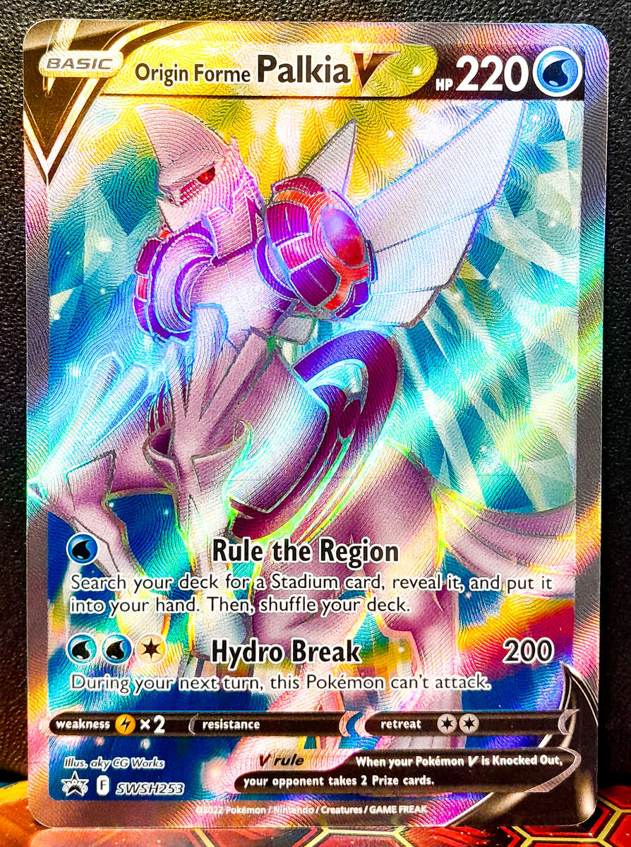 Pokemon Card - Origin Forme Palkia Vstar SWSH253 - Textured Holofoil - Black Star promo - NM
