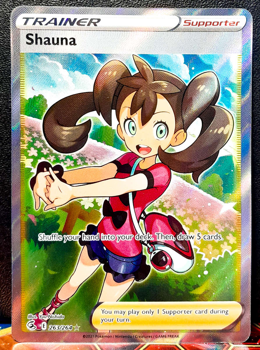 Pokemon Card - Shauna 263/264 - Full Art Trainer - Fusion Strike NM